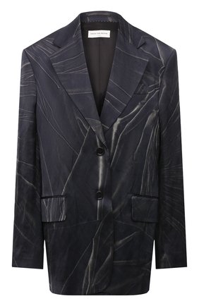 Женский жакет из вискозы и хлопка DRIES VAN NOTEN темно-синего цвета по цене 96550 руб., арт. 212-010408-3325 | Фото 1 Женский жакет из вискозы и хлопка DRIES VAN NOTEN темно-синего цвета, арт. 212-010408-3325 | Фото 1 (Рукава: Длинные; Материал внешний: Вискоза, Хлопок; Материал подклада: Вискоза; Длина (для топов): Удлиненные; Женское Кросс-КТ: Жакет-одежда; 1-2-бортные: Однобортные; Стили: Романтичный; Случай: Вечерний)