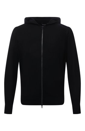 Мужской шерстяной кардиган EMPORIO ARMANI темно-синего цвета по цене 25050 руб., арт. 6K1MXQ/1MHVZ | Фото 1 Мужской шерстяной кардиган EMPORIO ARMANI темно-синего цвета, арт. 6K1MXQ/1MHVZ | Фото 1 (Материал внешний: Шерсть; Мужское Кросс-КТ: Кардиган-одежда; Стили: Кэжуэл; Длина (для топов): Стандартные; Рукава: Длинные)
