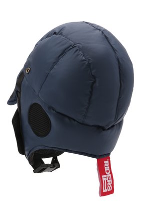 Детского пуховая шапка-ушанка AI RIDERS KIDS темно-синего цвета по цене 11750 руб., арт. AIW1/LK528B/TKJ8 | Фото 2 Детского пуховая шапка-ушанка AI RIDERS KIDS темно-синего цвета, арт. AIW1/LK528B/TKJ8 | Фото 2 (Материал: Текстиль, Синтетический материал)
