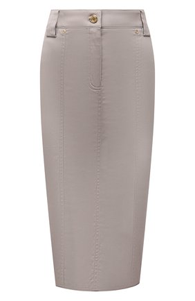 Женская хлопковая юбка TOM FORD серого цвета по цене 86350 руб., арт. GC5605-FAX838 | Фото 1 Женская хлопковая юбка TOM FORD серого цвета, арт. GC5605-FAX838 | Фото 1 (Материал внешний: Хлопок; Длина Ж (юбки, платья, шорты): Миди; Материал подклада: Шелк; Стили: Кэжуэл; Женское Кросс-КТ: Юбка-одежда)