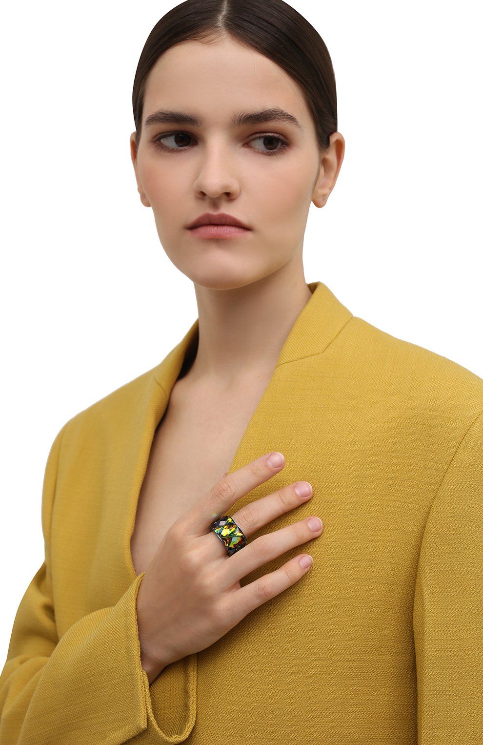 Женское кольцо curiosa SWAROVSKI разноцветного цвета, арт. 5610821 | Фото 2 (Материал: Металл)