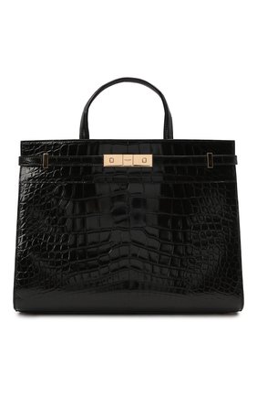 Женская сумка manhattan small SAINT LAURENT черного цвета по цене 2175000 руб., арт. 568702/E5V0K/AMIS | Фото 1 Женская сумка manhattan small SAINT LAURENT черного цвета, арт. 568702/E5V0K/AMIS | Фото 1 (Ремень/цепочка: На ремешке; Размер: small; Сумки-технические: Сумки top-handle)