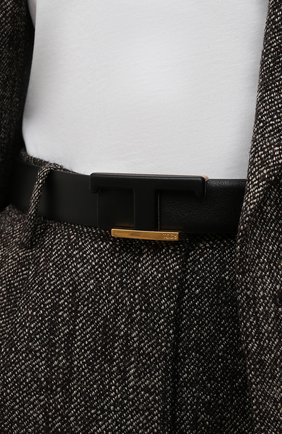 Женский кожаный ремень TOD’S черного цвета, арт. XCWTSP10101RBR | Фото 2