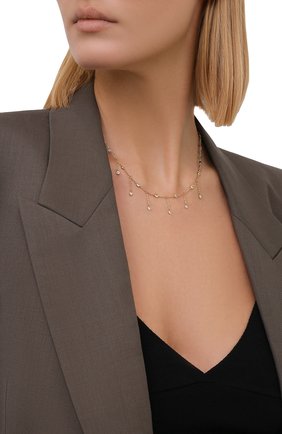 Женское колье HANKA_IN золотого цвета по цене 15700 руб., арт. DIV-C0-Z0I | Фото 2 Женское колье HANKA_IN золотого цвета, арт. DIV-C0-Z0I | Фото 2 (Материал: Металл)