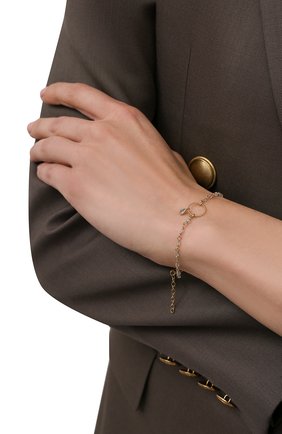 Женский браслет HANKA_IN золотого цвета по цене 8525 руб., арт. MER-BR-LAB-G0U | Фото 2 Женский браслет HANKA_IN золотого цвета, арт. MER-BR-LAB-G0U | Фото 2 (Материал: Металл)