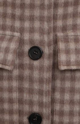 Женское шерстяное пальто WINDSOR бежевого цвета, арт. 52 DM512 10012278 | Фото 5 (Материал внешний: Шерсть; Рукава: Длинные; Длина (верхняя одежда): До колена; 1-2-бортные: Однобортные; Стили: Кэжуэл)
