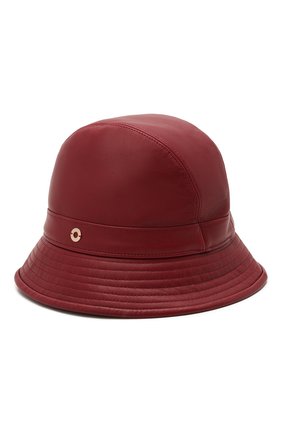 Женская кожаная панама LORO PIANA бордового цвета по цене 99200 руб., арт. FAL7709 | Фото 1 Женская кожаная панама LORO PIANA бордового цвета, арт. FAL7709 | Фото 1