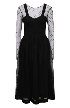 Женское платье REDVALENTINO черного цвета по цене 83150 руб., арт. WR0VABV0/697 | Фото 1 Женское платье REDVALENTINO черного цвета, арт. WR0VABV0/697 | Фото 1 (Рукава: Длинные; Материал подклада: Синтетический материал; Материал внешний: Синтетический материал; Стили: Классический; Случай: Формальный; Женское Кросс-КТ: Платье-одежда; Длина Ж (юбки, платья, шорты): До колена)