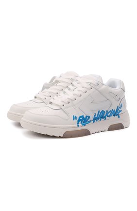 Женские кожаные кеды out of office OFF-WHITE белого цвета по цене 34350 руб., арт. 0WIA259F21LEA0020101 | Фото 1 Женские кожаные кеды out of office OFF-WHITE белого цвета, арт. 0WIA259F21LEA0020101 | Фото 1 (Материал внутренний: Текстиль; Подошва: Платформа)
