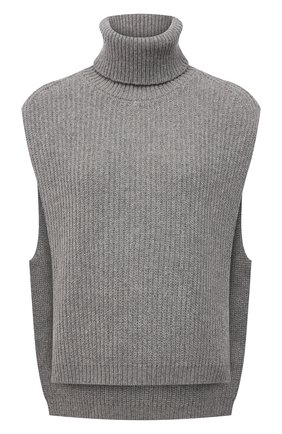 Женский шерстяной жилет DRIES VAN NOTEN серого цвета по цене 25600 руб., арт. 212-012208-3703 | Фото 1 Женский шерстяной жилет DRIES VAN NOTEN серого цвета, арт. 212-012208-3703 | Фото 1 (Материал внешний: Шерсть; Стили: Минимализм; Кросс-КТ: Трикотаж; Женское Кросс-КТ: Жакет-одежда; Длина (для топов): Укороченные; Длина (верхняя одежда): Короткие)