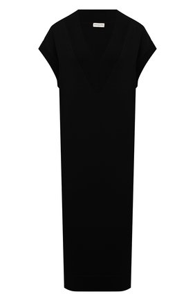 Женское шерстяное платье DRIES VAN NOTEN черного цвета по цене 48300 руб., арт. 212-011212-3700 | Фото 1 Женское шерстяное платье DRIES VAN NOTEN черного цвета, арт. 212-011212-3700 | Фото 1 (Рукава: Короткие; Материал внешний: Шерсть; Стили: Минимализм; Случай: Повседневный; Женское Кросс-КТ: Платье-одежда; Кросс-КТ: Трикотаж; Длина Ж (юбки, платья, шорты): До колена)