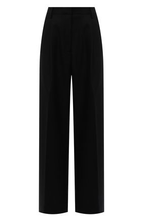Женские шерстяные брюки DRIES VAN NOTEN черного цвета по цене 43850 руб., арт. 212-010972-3041 | Фото 1 Женские шерстяные брюки DRIES VAN NOTEN черного цвета, арт. 212-010972-3041 | Фото 1 (Материал внешний: Шерсть; Стили: Минимализм; Женское Кросс-КТ: Брюки-одежда; Силуэт Ж (брюки и джинсы): Широкие; Длина (брюки, джинсы): Удлиненные)