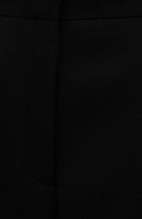 Женские шерстяные брюки DRIES VAN NOTEN черного цвета, арт. 212-010972-3041 | Фото 5 (Длина (брюки, джинсы): Удлиненные; Силуэт Ж (брюки и джинсы): Широкие; Материал внешний: Шерсть; Женское Кросс-КТ: Брюки-одежда; Стили: Минимализм)