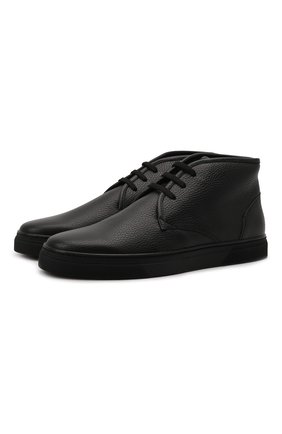 Мужские кожаные ботинки CORNELIANI черного цвета, арт. 88TM44-1820955 | Фото 1 (Материал внешний: Кожа; Мужское Кросс-КТ: Ботинки-обувь, Дезерты-обувь; Материал внутренний: Натуральная кожа, Текстиль; Материал утеплителя: Без утеплителя; Подошва: Плоская)