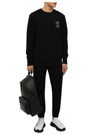 Мужские хлопковые джоггеры GIVENCHY черного цвета по цене 66150 руб., арт. BM50Y63Y6V | Фото 2 Мужские хлопковые джоггеры GIVENCHY черного цвета, арт. BM50Y63Y6V | Фото 2 (Длина (брюки, джинсы): Стандартные; Материал внешний: Хлопок; Силуэт М (брюки): Джоггеры; Мужское Кросс-КТ: Брюки-трикотаж; Стили: Спорт-шик)
