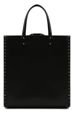 Мужская кожаная сумка-тоут VALENTINO черного цвета, арт. WY0B0B28/TLL | Фото 1 (Материал: Натуральная кожа; Ремень/цепочка: На ремешке; Размер: medium)
