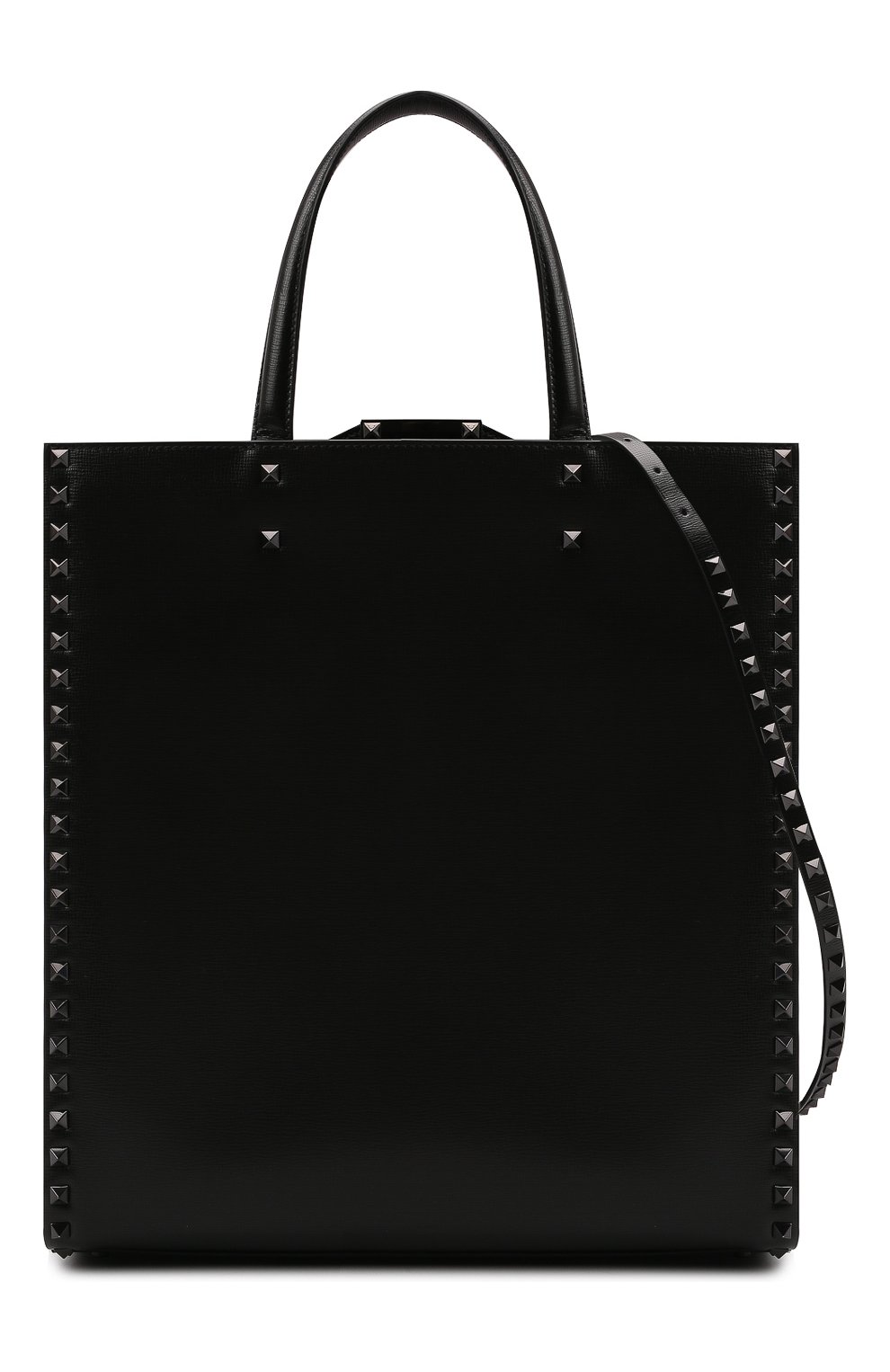 Мужская кожаная сумка-тоут VALENTINO черного цвета по цене 327500 руб., арт. WY0B0B28/TLL | Фото 6 Мужская кожаная сумка-тоут VALENTINO черного цвета, арт. WY0B0B28/TLL | Фото 6 (Размер: medium; Материал: Натуральная кожа; Ремень/цепочка: На ремешке)
