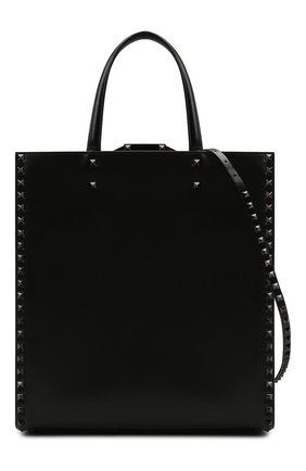 Мужская кожаная сумка-тоут VALENTINO черного цвета по цене 327500 руб., арт. WY0B0B28/TLL | Фото 6 Мужская кожаная сумка-тоут VALENTINO черного цвета, арт. WY0B0B28/TLL | Фото 6 (Размер: medium; Материал: Натуральная кожа; Ремень/цепочка: На ремешке)