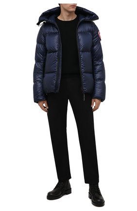Мужская пуховая куртка crofton CANADA GOOSE темно-синего цвета по цене 95250 руб., арт. 2252M | Фото 2 Мужская пуховая куртка crofton CANADA GOOSE темно-синего цвета, арт. 2252M | Фото 2 (Материал подклада: Синтетический материал; Материал утеплителя: Пух и перо; Материал внешний: Синтетический материал; Кросс-КТ: Куртка; Мужское Кросс-КТ: пуховик-короткий; Длина (верхняя одежда): Короткие; Стили: Спорт-шик; Рукава: Длинные)