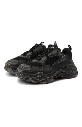 Мужские кроссовки triple s BALENCIAGA черного цвета по цене 86950 руб., арт. 536737/W3CN3 | Фото 1 Мужские кроссовки triple s BALENCIAGA черного цвета, арт. 536737/W3CN3 | Фото 1 (Стили: Гранж; Материал внутренний: Текстиль; Материал внешний: Текстиль; Подошва: Массивная)