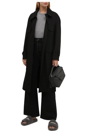 Женские текстильные шлепанцы furry BALENCIAGA серого цвета по цене 41100 руб., арт. 654261/W2D01 | Фото 2 Женские текстильные шлепанцы furry BALENCIAGA серого цвета, арт. 654261/W2D01 | Фото 2 (Подошва: Платформа; Материал внешний: Текстиль; Материал внутренний: Текстиль)