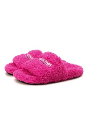 Женские текстильные шлепанцы furry BALENCIAGA фуксия цвета по цене 41100 руб., арт. 654261/W2D01 | Фото 1 Женские текстильные шлепанцы furry BALENCIAGA фуксия цвета, арт. 654261/W2D01 | Фото 1 (Подошва: Платформа; Материал внутренний: Текстиль; Материал внешний: Текстиль)