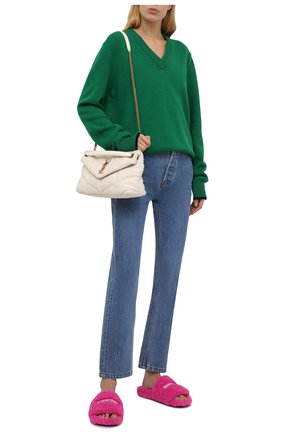 Женские текстильные шлепанцы furry BALENCIAGA фуксия цвета по цене 41100 руб., арт. 654261/W2D01 | Фото 2 Женские текстильные шлепанцы furry BALENCIAGA фуксия цвета, арт. 654261/W2D01 | Фото 2 (Подошва: Платформа; Материал внутренний: Текстиль; Материал внешний: Текстиль)