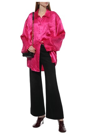 Женская рубашка BALENCIAGA фуксия цвета по цене 78900 руб., арт. 658964/TL028 | Фото 2 Женская рубашка BALENCIAGA фуксия цвета, арт. 658964/TL028 | Фото 2 (Длина (для топов): Удлиненные; Материал внешний: Купро, Вискоза; Рукава: Длинные; Стили: Гламурный; Женское Кросс-КТ: Рубашка-одежда; Принт: Без принта)