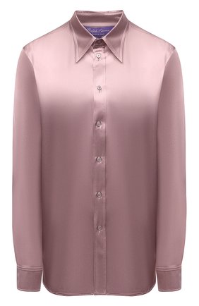 Женская шелковая рубашка RALPH LAUREN розового цвета по цене 115000 руб., арт. 290858215 | Фото 1 Женская шелковая рубашка RALPH LAUREN розового цвета, арт. 290858215 | Фото 1 (Рукава: Длинные; Длина (для топов): Стандартные; Материал внешний: Шелк; Стили: Романтичный; Женское Кросс-КТ: Рубашка-одежда; Принт: Без принта)