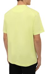 Мужская хлопковая футболка Y-3 желтого цвета, арт. HB3479/M | Фото 4 (Рукава: Короткие; Длина (для топов): Стандартные; Принт: С принтом; Материал внешний: Хлопок; Стили: Спорт-шик)