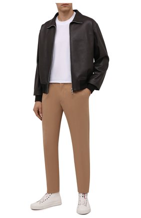 Мужские хлопковые брюки ERMENEGILDO ZEGNA бежевого цвета по цене 41600 руб., арт. UVI14/TP24 | Фото 2 Мужские хлопковые брюки ERMENEGILDO ZEGNA бежевого цвета, арт. UVI14/TP24 | Фото 2 (Материал внешний: Хлопок; Стили: Кэжуэл; Случай: Повседневный; Длина (брюки, джинсы): Стандартные)