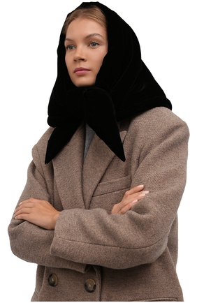 Женский утепленная косынка TAK.ORI черного цвета по цене 23500 руб., арт. SCT90070PL100AW21 | Фото 2 Женский утепленная косынка TAK.ORI черного цвета, арт. SCT90070PL100AW21 | Фото 2 (Материал: Синтетический материал, Текстиль)