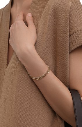 Женский браслет HANKA_IN золотого цвета по цене 9950 руб., арт. GYP-BR | Фото 2 Женский браслет HANKA_IN золотого цвета, арт. GYP-BR | Фото 2 (Материал: Металл)