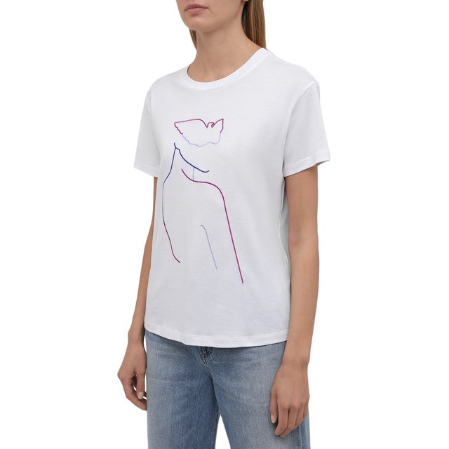 фото Хлопковая футболка emporio armani