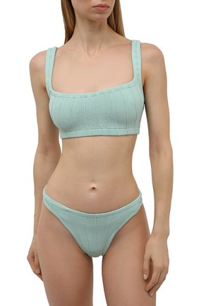 Женский раздельный купальник HUNZA G мятного цвета по цене 14500 руб., арт. HELENA NILE BIKINI NILE | Фото 2 Женский раздельный купальник HUNZA G мятного цвета, арт. HELENA NILE BIKINI NILE | Фото 2 (Материал внешний: Синтетический материал; Женское Кросс-КТ: Раздельные купальники)