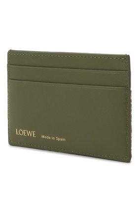 Женский футляр для кредитных карт LOEWE зеленого цвета по цене 16550 руб., арт. C604322X01 | Фото 2 Женский футляр для кредитных карт LOEWE зеленого цвета, арт. C604322X01 | Фото 2 (Материал: Текстиль)