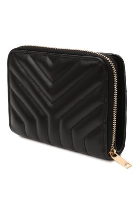 Женские кожаный кошелек SAINT LAURENT черного цвета по цене 37200 руб., арт. 668323/DV701 | Фото 2 Женские кожаный кошелек SAINT LAURENT черного цвета, арт. 668323/DV701 | Фото 2