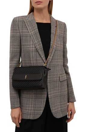 Женская сумка victoire SAINT LAURENT черного цвета по цене 144000 руб., арт. 657302/1EL07 | Фото 2 Женская сумка victoire SAINT LAURENT черного цвета, арт. 657302/1EL07 | Фото 2 (Размер: small; Ремень/цепочка: На ремешке; Материал: Натуральная кожа; Сумки-технические: Сумки через плечо)