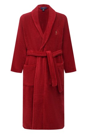 Мужской хлопковый халат POLO RALPH LAUREN красного цвета по цене 11300 руб., арт. 714852627 | Фото 1 Мужской хлопковый халат POLO RALPH LAUREN красного цвета, арт. 714852627 | Фото 1 (Рукава: Длинные; Длина (верхняя одежда): Длинные; Кросс-КТ: домашняя одежда; Материал внешний: Хлопок)