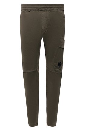Мужские хлопковые брюки C.P. COMPANY хаки цвета по цене 28150 руб., арт. 11CMPA193A-005529G | Фото 1 Мужские хлопковые брюки C.P. COMPANY хаки цвета, арт. 11CMPA193A-005529G | Фото 1 (Материал внешний: Хлопок; Стили: Милитари; Случай: Повседневный; Длина (брюки, джинсы): Стандартные)