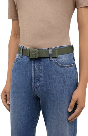 Мужской текстильный ремень STONE ISLAND хаки цвета по цене 11550 руб., арт. 751594071 | Фото 2 Мужской текстильный ремень STONE ISLAND хаки цвета, арт. 751594071 | Фото 2 (Материал: Текстиль; Случай: Повседневный)