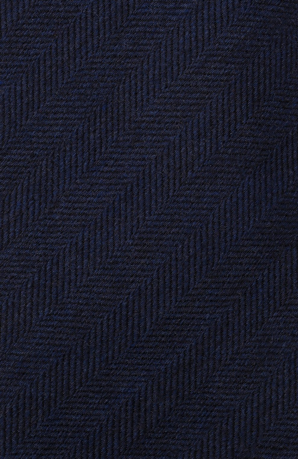 Мужской галстук из шерсти и шелка LUIGI BORRELLI темно-синего цвета, арт. CR361132/L0NG | Фото 4 (Материал: Текстиль, Шерсть; Принт: Без принта)