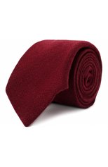 Мужской галстук из шерсти и шелка LUIGI BORRELLI бордового цвета, арт. CR361134 | Фото 1 (Материал: Текстиль, Шерсть; Принт: Без принта)