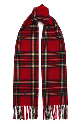 Мужской шерстяной шарф POLO RALPH LAUREN красного цвета по цене 7530 руб., арт. 449853956 | Фото 1 Мужской шерстяной шарф POLO RALPH LAUREN красного цвета, арт. 449853956 | Фото 1 (Материал: Шерсть; Кросс-КТ: шерсть)