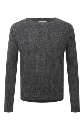Мужской шерстяной свитер SAINT LAURENT серого цвета по цене 62450 руб., арт. 665677/Y75BZ | Фото 1 Мужской шерстяной свитер SAINT LAURENT серого цвета, арт. 665677/Y75BZ | Фото 1 (Материал внешний: Шерсть; Рукава: Длинные; Длина (для топов): Стандартные; Мужское Кросс-КТ: Свитер-одежда; Стили: Кэжуэл; Принт: Без принта)
