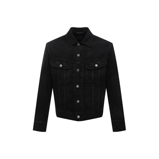Джинсовая куртка Saint Laurent черного цвета