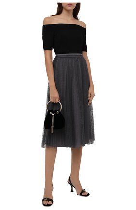 Женская юбка REDVALENTINO серого цвета по цене 52400 руб., арт. WR0RAC20/428 | Фото 2 Женская юбка REDVALENTINO серого цвета, арт. WR0RAC20/428 | Фото 2 (Материал внешний: Синтетический материал; Материал подклада: Синтетический материал; Длина Ж (юбки, платья, шорты): Миди; Женское Кросс-КТ: Юбка-одежда; Стили: Романтичный)