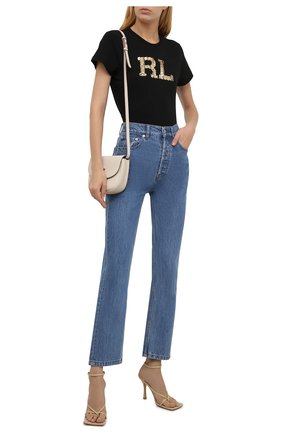 Женская хлопковая футболка POLO RALPH LAUREN черного цвета по цене 12850 руб., арт. 211846857 | Фото 2 Женская хлопковая футболка POLO RALPH LAUREN черного цвета, арт. 211846857 | Фото 2 (Рукава: Короткие; Длина (для топов): Стандартные; Материал внешний: Хлопок; Женское Кросс-КТ: Футболка-одежда; Принт: С принтом; Стили: Гламурный)