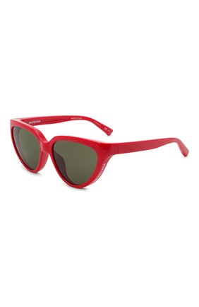 Женские солнцезащитные очки BALENCIAGA красного цвета, арт. BB0149S 004 | Фото 1 (Тип очков: С/з; Материал: Пластик; Оптика Гендер: оптика-женское; Очки форма: Cat-eye)