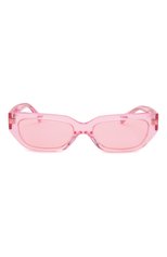 Женские солнцезащитные очки VALENTINO светло-розового цвета, арт. 4080-5162U9 | Фото 3 (Материал: Пластик; Тип очков: С/з; Оптика Гендер: оптика-женское; Очки форма: Узкие)